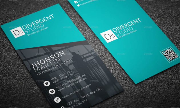 Vertical Business Cardmrremon Graphicriver With Regard To Google Search Business Card Template