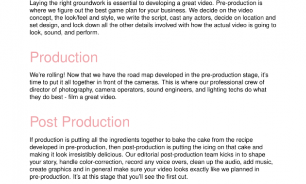 Video Production Business Proposal Template Regarding Awesome Video Production Proposal Template