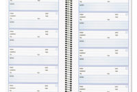 Voice Mail Wirebound Log Booksrediform® Red51113 With Regard To Office Log Book Template