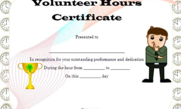 Volunteer Award Certificate Template Just Bcause In Best Volunteer Certificate Templates