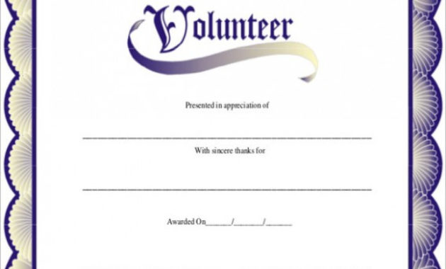 Volunteer Certificate Template Word Why Is Volunteer Inside Best Volunteer Certificate Templates