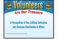 Volunteer Certificate Templates Best Samples Throughout Best Volunteer Certificate Templates