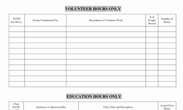 Volunteer Spreadsheet Excel Regarding 019 Volunteer Hours With Regard To Work Hours Log Template