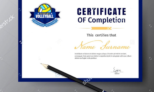 Wallyball Volleyball Certificate Templates Volley Choices With Best Volleyball Certificate Templates