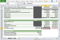 Website Budget Tracker Template For Excel Pertaining To Business Plan Template For App Development