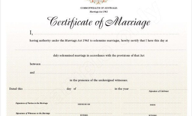 Wedding Certificate Template 22 Free Psd Ai Vector For Marriage Certificate Template Word 10 Designs