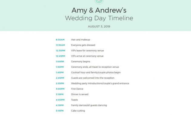 Wedding Reception Agenda Template In Wedding Reception Agenda Template