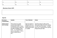 Weekly Agenda Template Download Free Documents For Pdf Throughout One On One Meeting Agenda Template Free