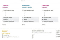 Weekly Agenda Template Notion With Regard To Quality Scout Committee Meeting Agenda Template
