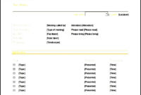 Weekly Staff Meeting Itinerary Template Sample Templates Intended For Amazing Supervisor Meeting Agenda Template