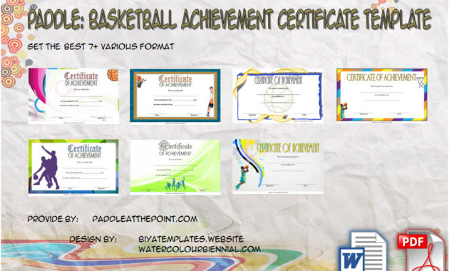 Weight Loss Certificate Template Free 8 New Design Ideas Intended For Free 7 Basketball Achievement Certificate Editable Templates
