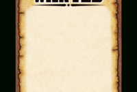 Western Wanted Poster Chart Tcr7725 Teacher Created Throughout Transparent Business Cards Template