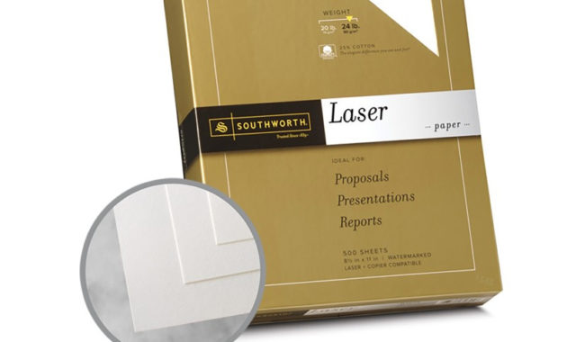 White Paper 8 1/2 X 11 In 24 Lb Bond Smooth 25 Cotton With Regard To Southworth Business Card Template