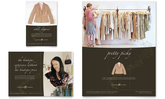 Women'S Clothing Store Flyer Ad Template Design Intended For Business Attire For Women Template