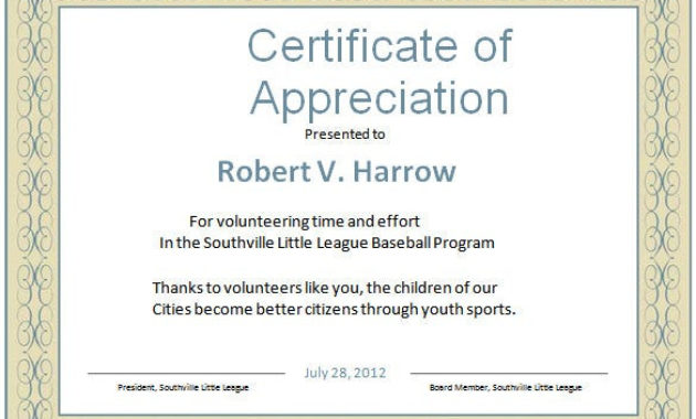 Word Certificate Template 53 Free Download Samples Inside Amazing Template For Certificate Of Appreciation In Microsoft Word