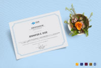Work Experience Certificate Template In Psd Word Within Mock Certificate Template