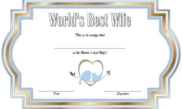 World'S Best Wife Certificate Template Free 7 Beautiful Inside Awesome First Haircut Certificate Printable Free 9 Designs