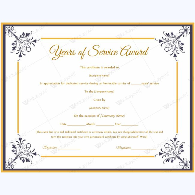 Years Of Service Award Templates Certificate Templates Throughout Best Free Teamwork Certificate Templates 10 Team Awards