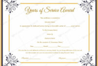 Years Of Service Award Templates Certificate Templates With Winner Certificate Template
