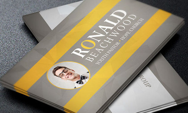 Youth Pastor Business Card Template On Behance In Front And Back Business Card Template Word