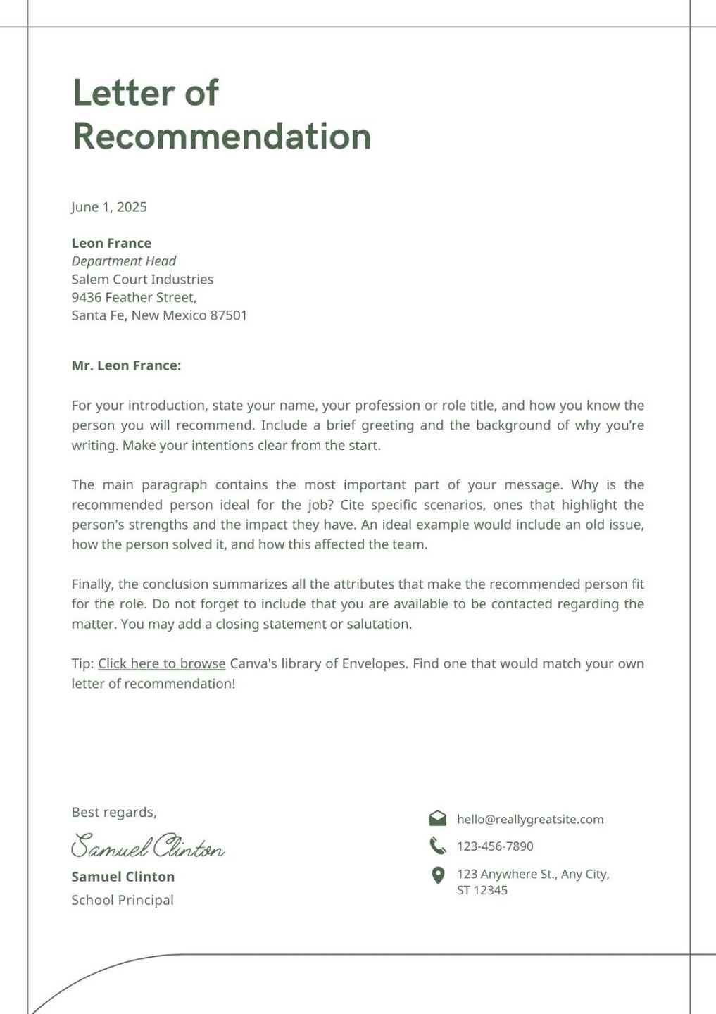 Free printable letter of recommendation templates Canva Free printable letter of recommendation templates Canva