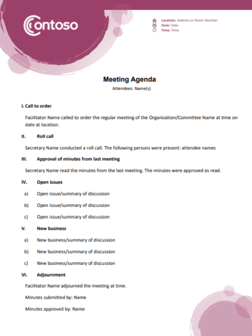 How to Write a Meeting Agenda for Conference Calls How to Write a Meeting Agenda for Conference Calls