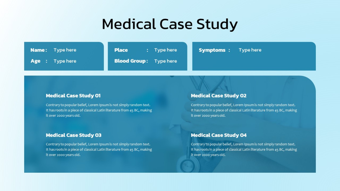 Medical Case Study Presentation Template - SlideKit Medical Case Study Presentation Template - SlideKit