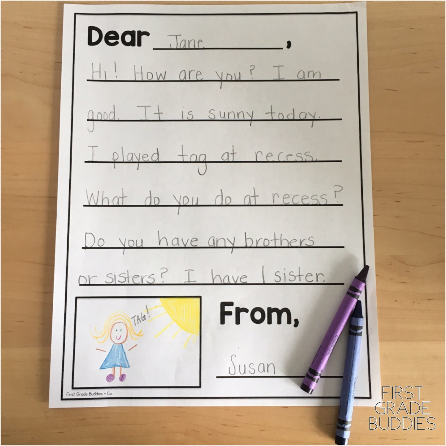 Pen Pals Through the Year First Grade Buddies Pen Pals Through the Year First Grade Buddies