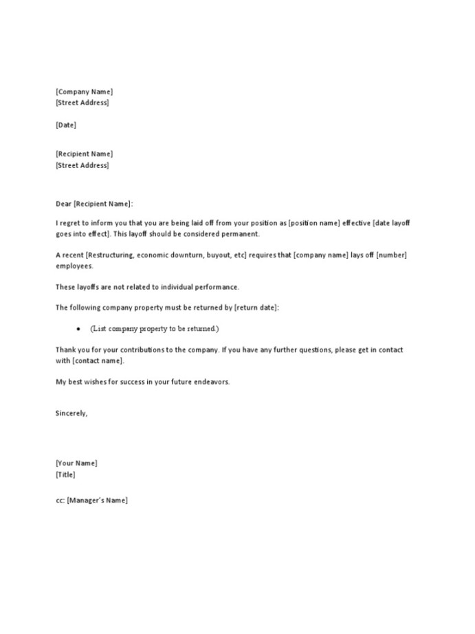 Retrenchment Letter PDF Retrenchment Letter PDF
