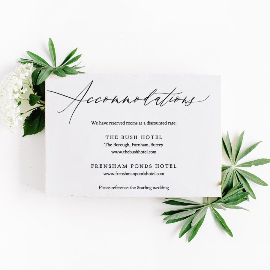 Accommodations Card Template Printable Accommodation Card Wedding Accommodations Card Template Printable Accommodation Card Wedding