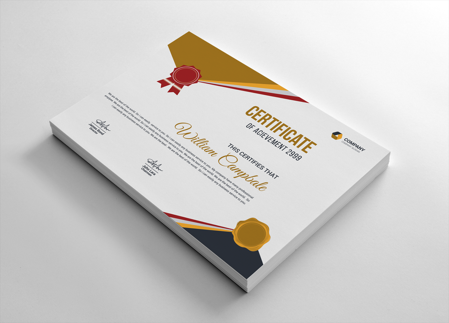 Angel Corporate Certificate Template Angel Corporate Certificate Template