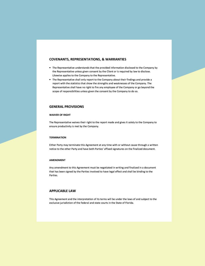 Appointed Representative Agreement Template in Word, Google Docs Appointed Representative Agreement Template in Word, Google Docs