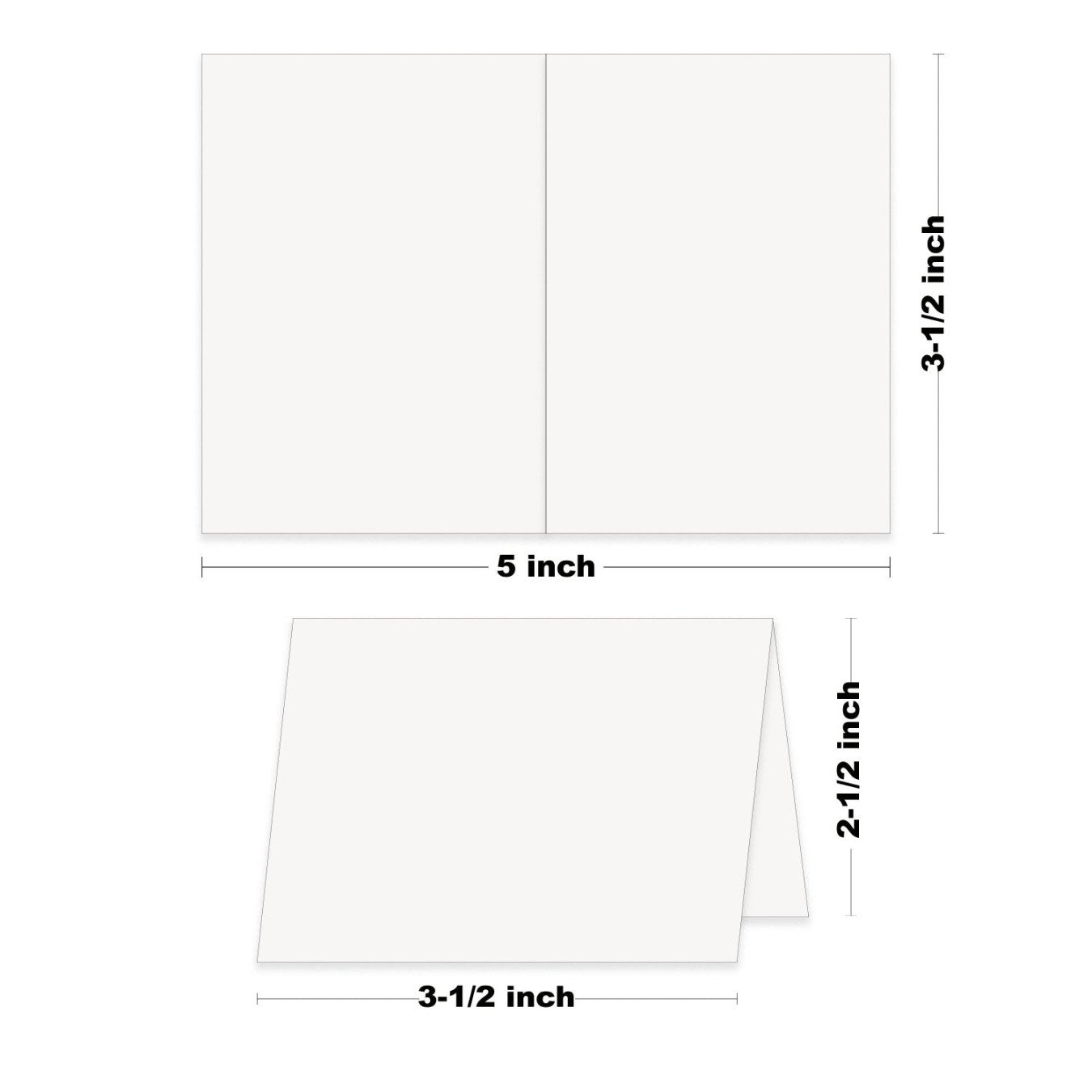 Basis Folded Place Cards - DIY Table Tents - CutCardStock