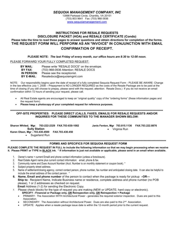 Best Resale Certificate Request Letter Template – + Professional Best Resale Certificate Request Letter Template – + Professional