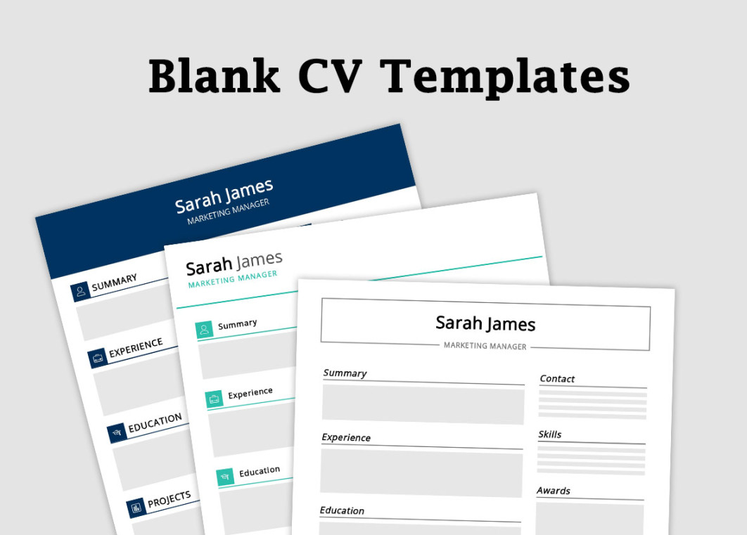 Blank CV Template Free Download - ResumeKraft Blank CV Template Free Download - ResumeKraft