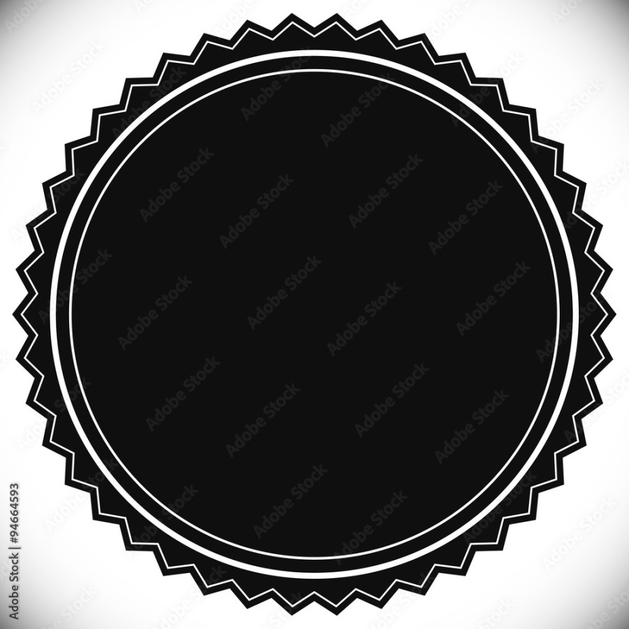 Blank empty stamp, seal or badge template Stock-Vektorgrafik Blank empty stamp, seal or badge template Stock-Vektorgrafik