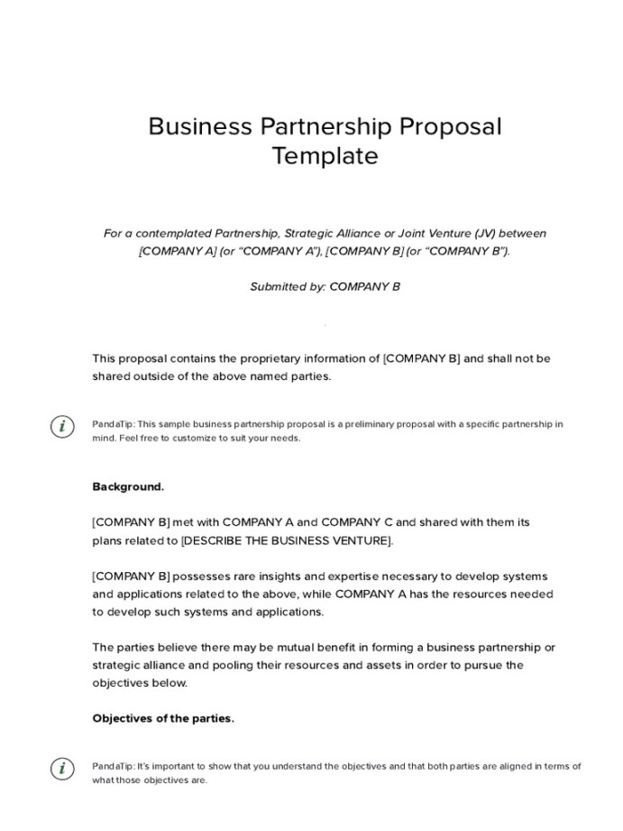 Business Partnership Proposal Template - Download Free Sample PDF Business Partnership Proposal Template - Download Free Sample PDF