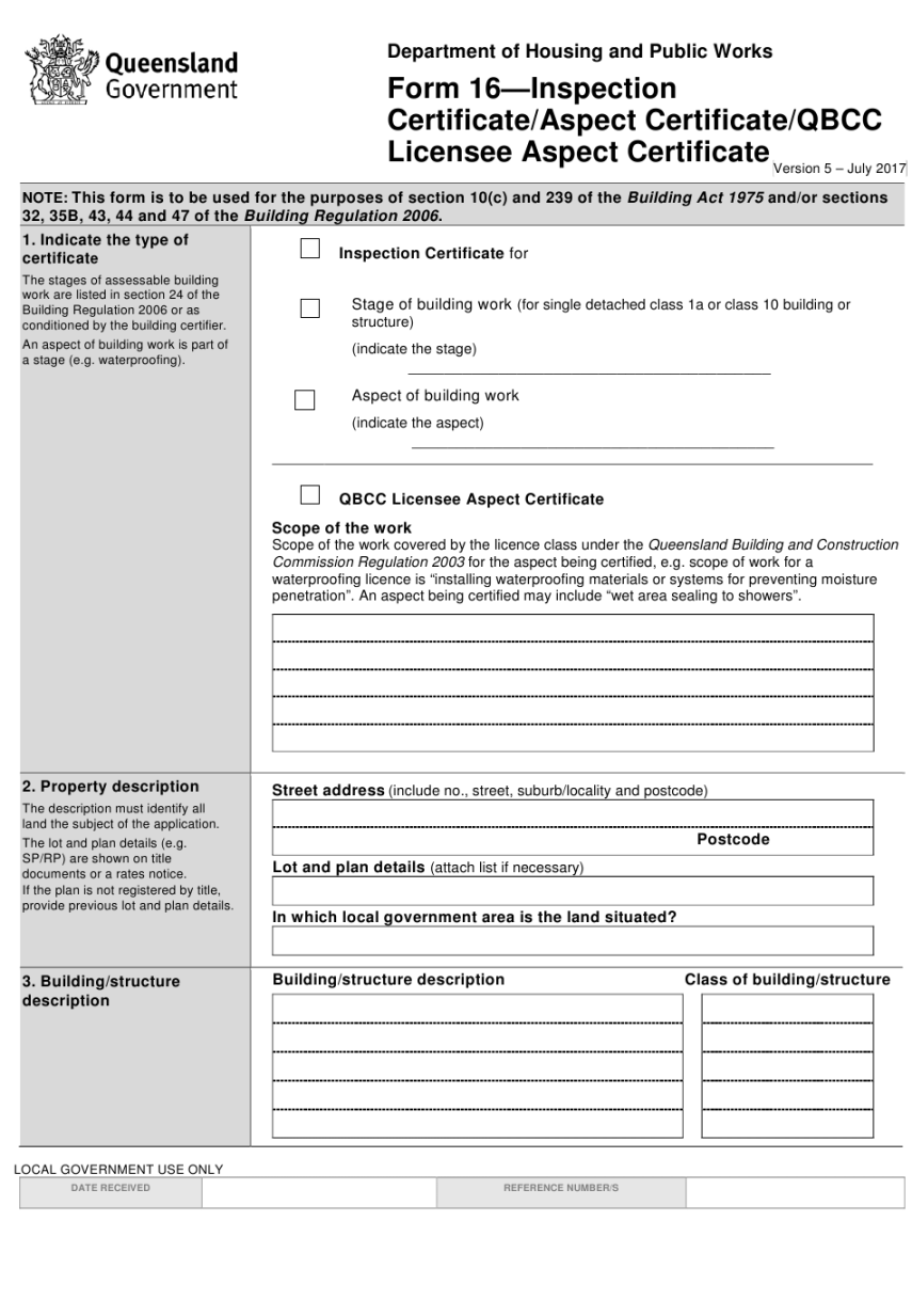 Certificate Of Inspection Template Certificate Of Inspection Template