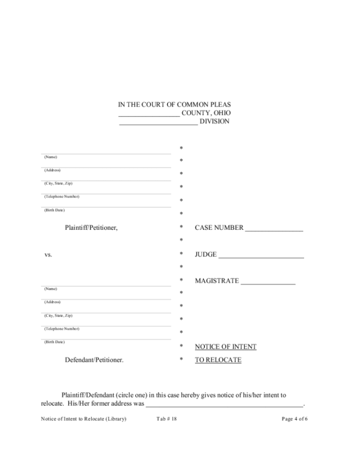Child Relocation Agreement Template - Fill Online, Printable
