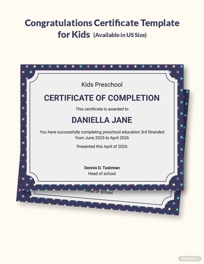 Congratulations Certificate Templates in Word - FREE Download