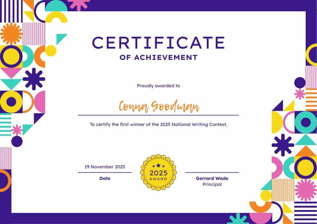 Contest Winning Certificate Free Certificate Template - Piktochart Contest Winning Certificate Free Certificate Template - Piktochart