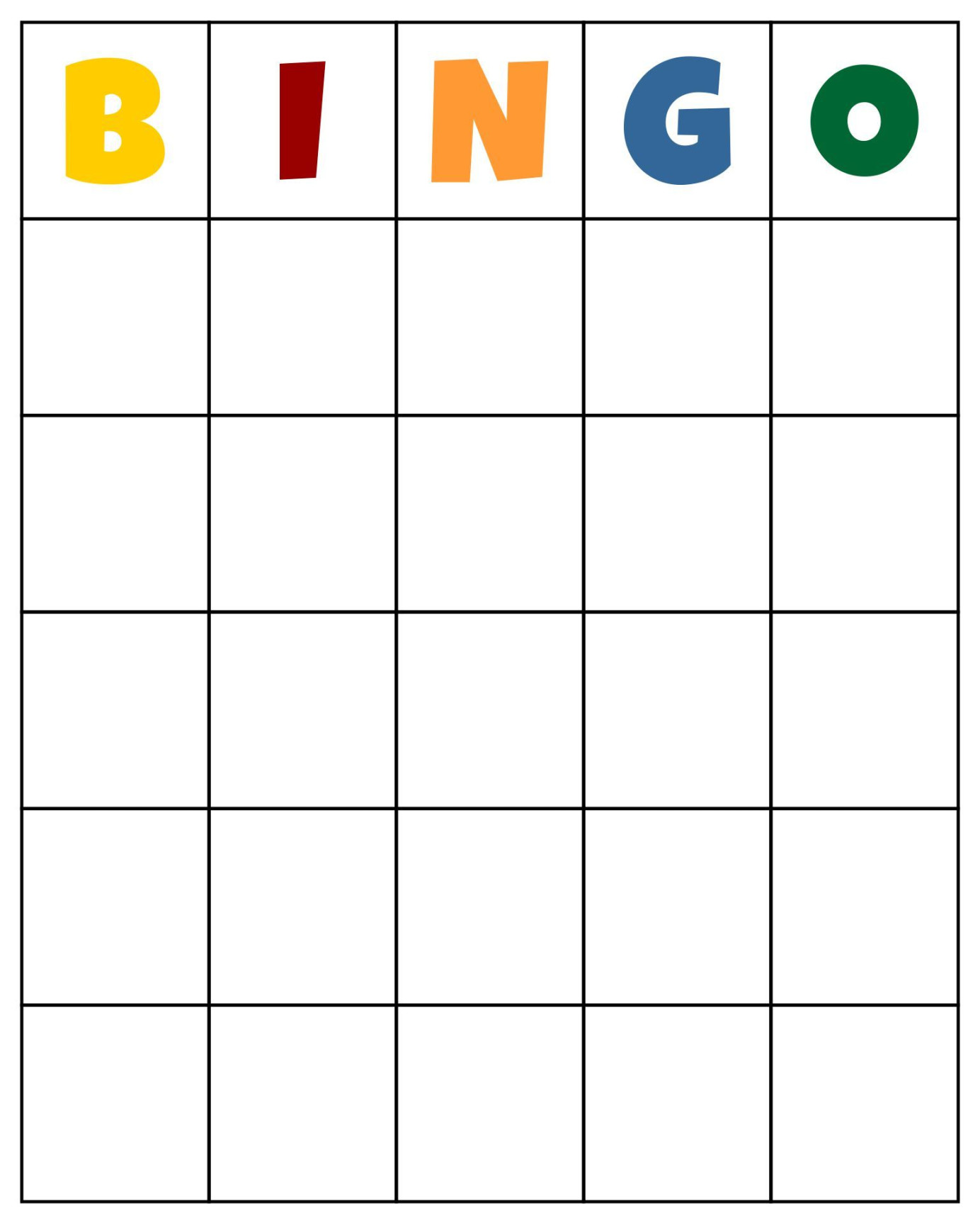 Custom Bingo Card Template - Free PDF Printables Printablee Custom Bingo Card Template - Free PDF Printables Printablee