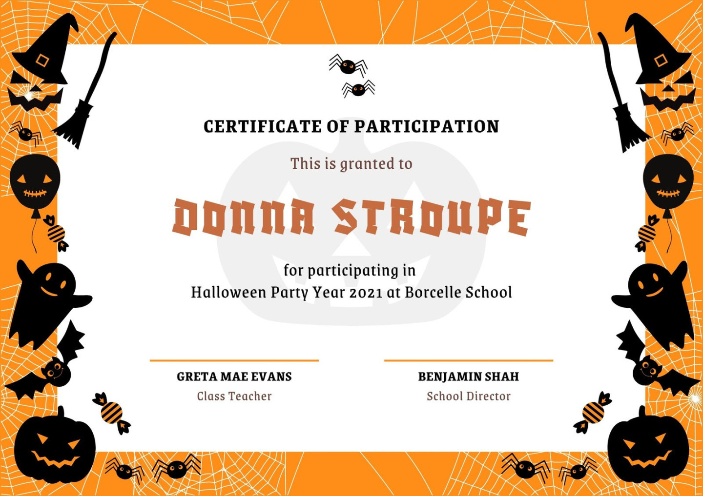 Customize + Halloween Certificate Templates Online - Canva