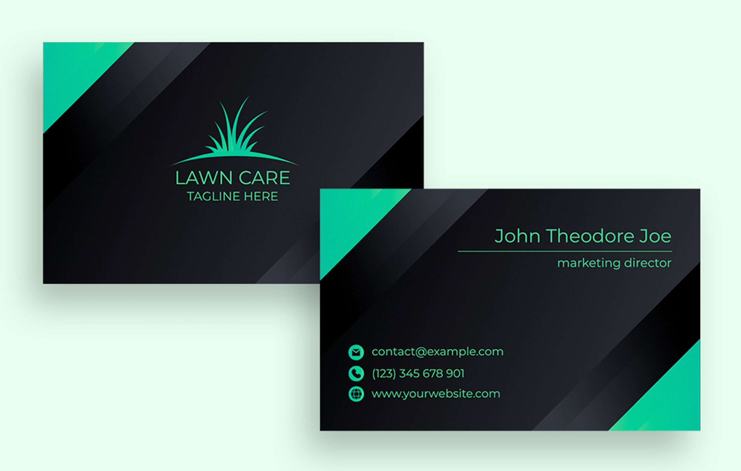 Design for free this Geometric Lawn Care & Landscaping Business Design for free this Geometric Lawn Care & Landscaping Business