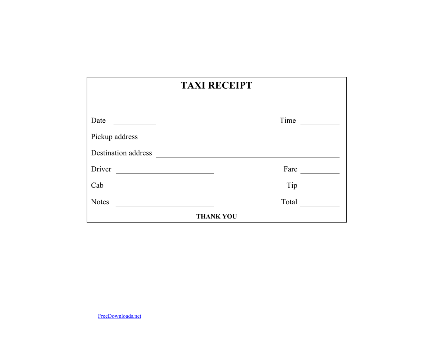 Download Blank Printable Taxi/Cab Receipt Template Excel PDF Download Blank Printable Taxi/Cab Receipt Template Excel PDF