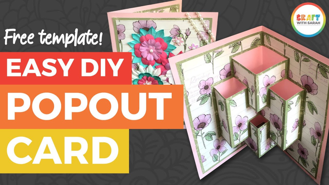 Easy DIY Pop Out Card + FREE Pop Up Card Template! Easy DIY Pop Out Card + FREE Pop Up Card Template!