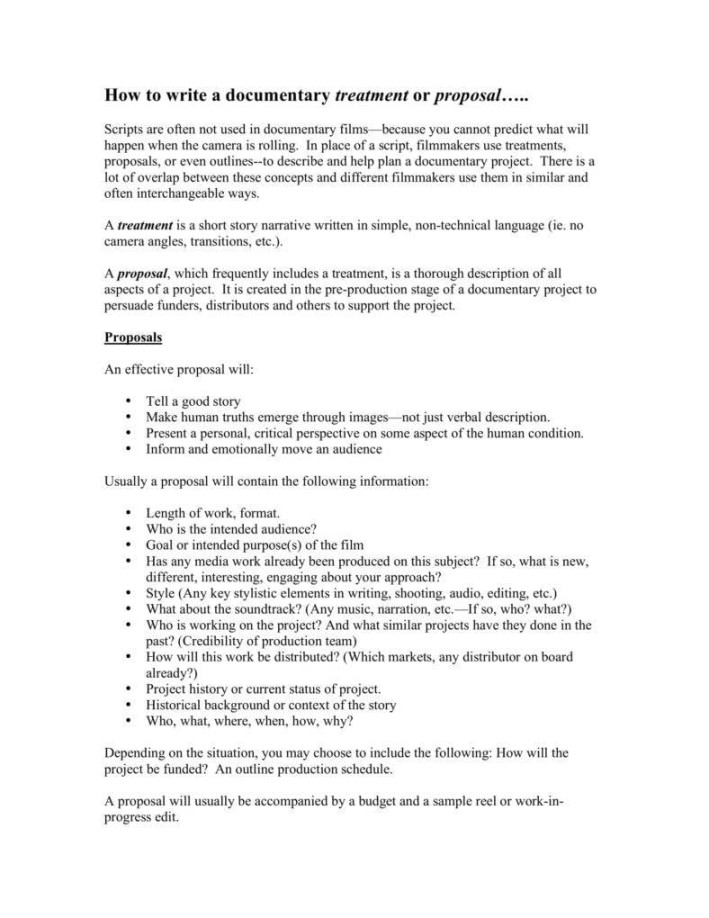 + Film Proposal Templates For Your Project