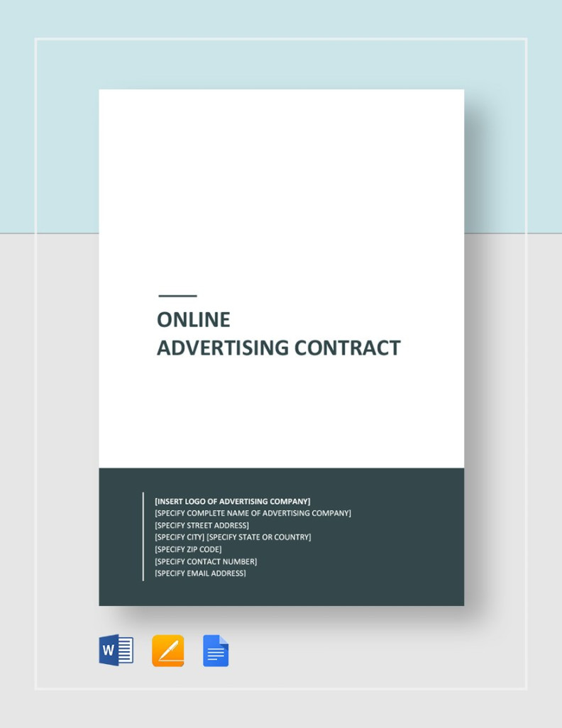 FREE Advertising Agency Contract Templates - Download in Word
