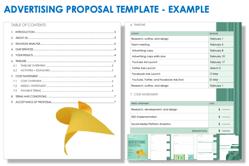 Free Advertising Proposal Templates Free Advertising Proposal Templates