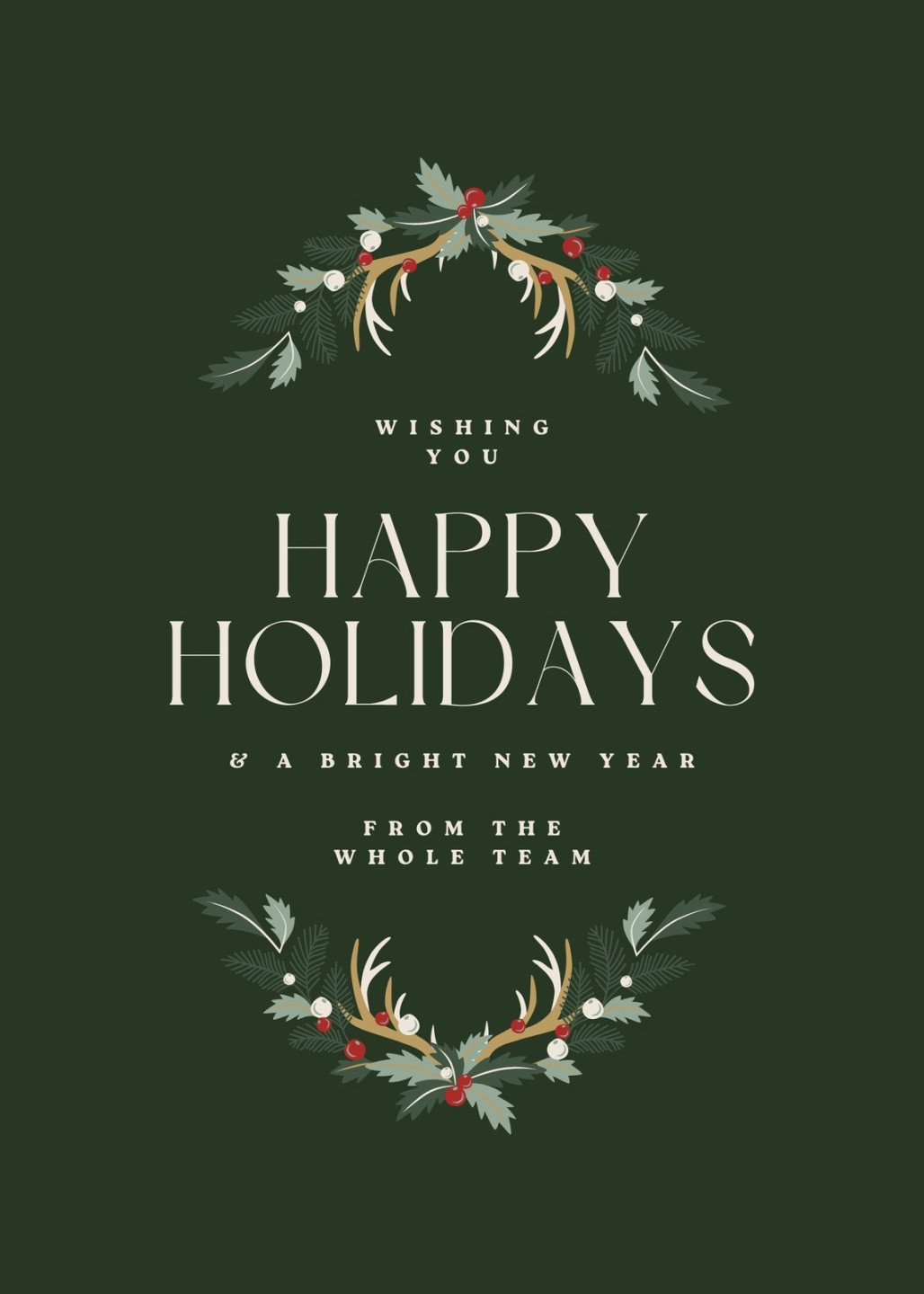 Free and customizable happy holidays templates Free and customizable happy holidays templates